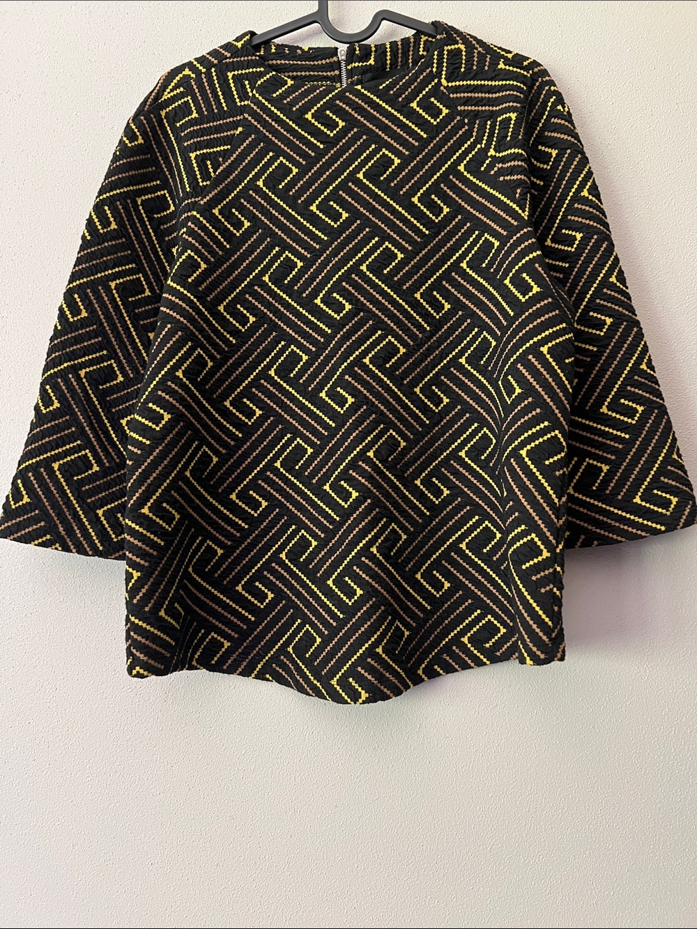 ANTHROPOLOGIE W5 Geometric Woven Blouse